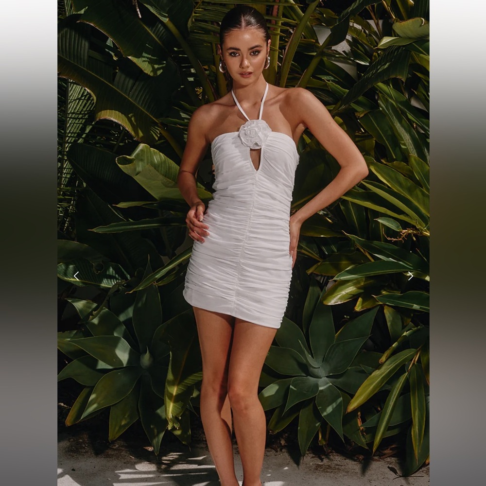 Runaway The Label Rosette Mini Dress